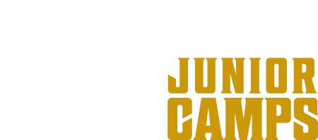 Valko kultainen logo jossa lukee NFG Junior Camps 2026